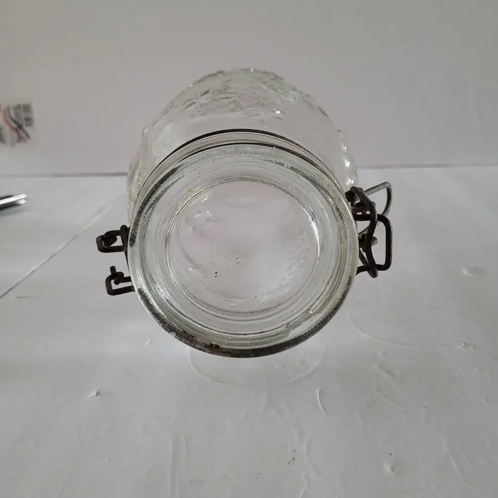 Vintage Fruit Texture Glass Jar - 9x4 inches